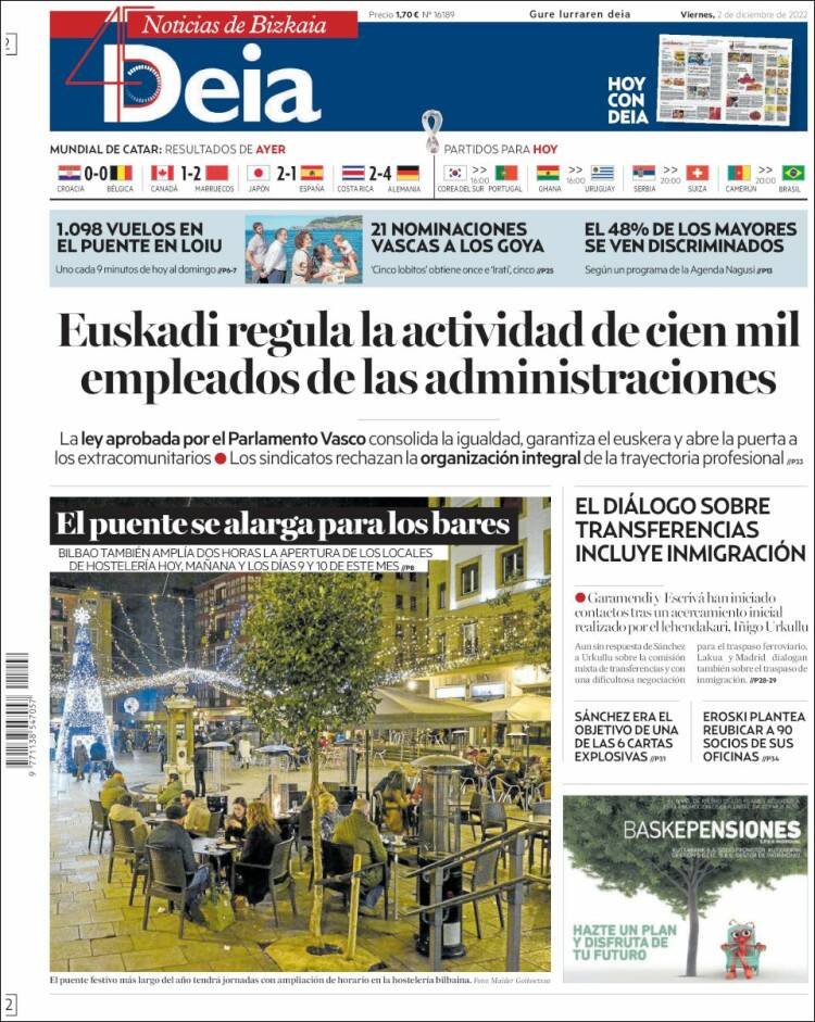 Portada de Deia (España)