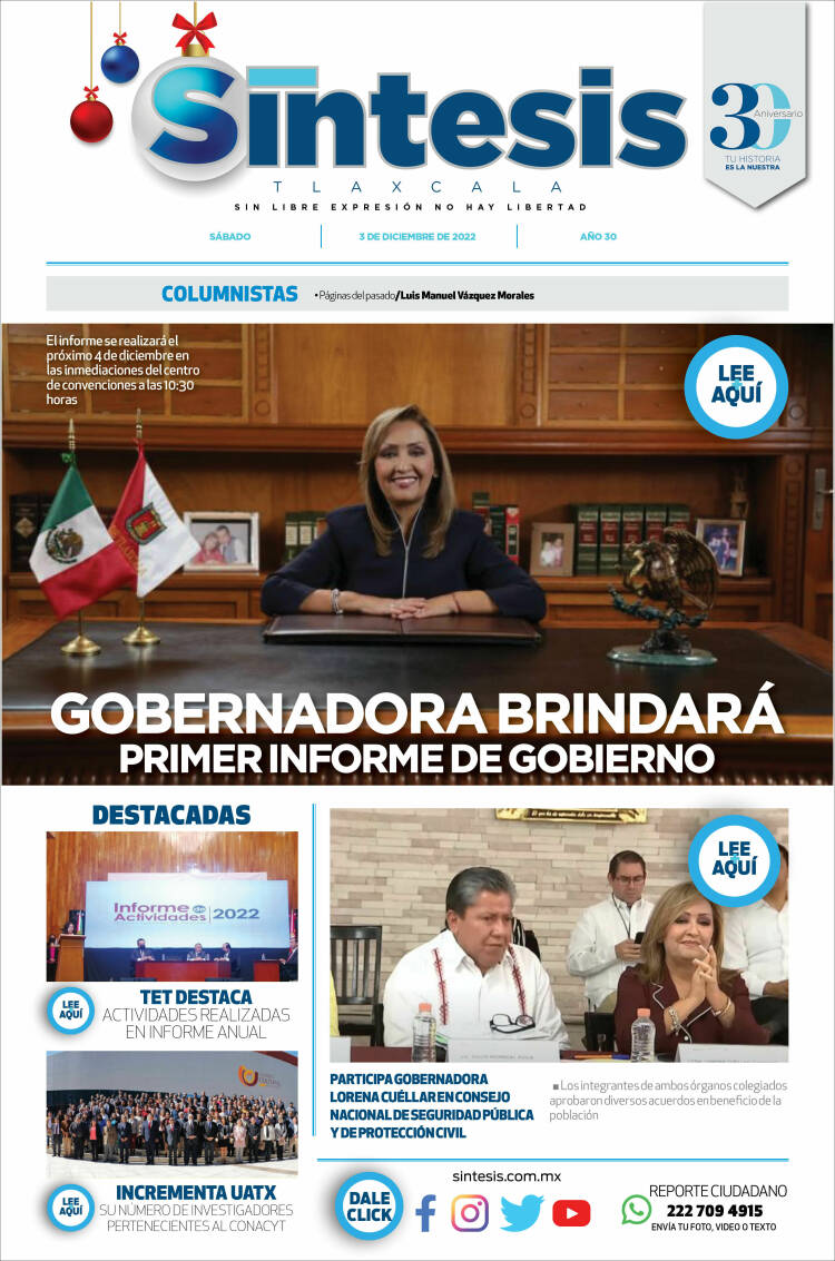 Portada de Síntesis de Tlaxcala (México)