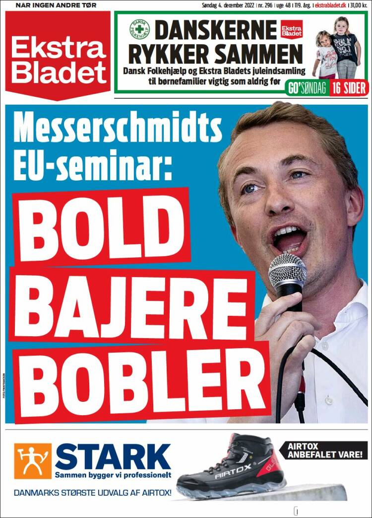 Portada de Ekstra Bladet (Denmark)