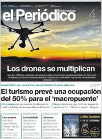 Portada de El Periódico de Extremadura (España)