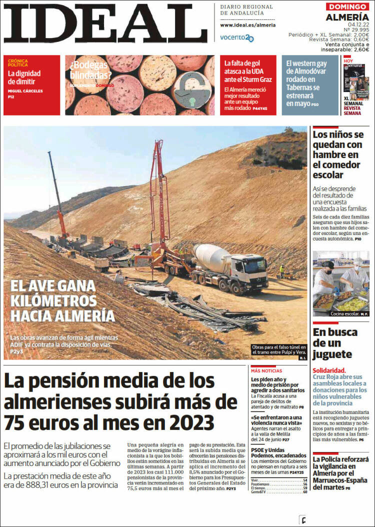 Portada de Ideal Almeria (España)