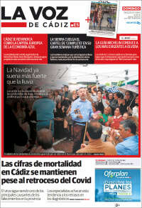 Portada de La Voz de Cádiz (España)