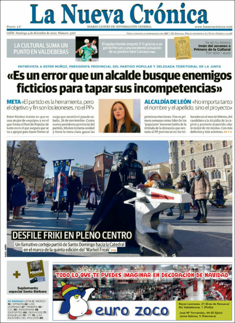 Portada de La Nueva Crónica (España)