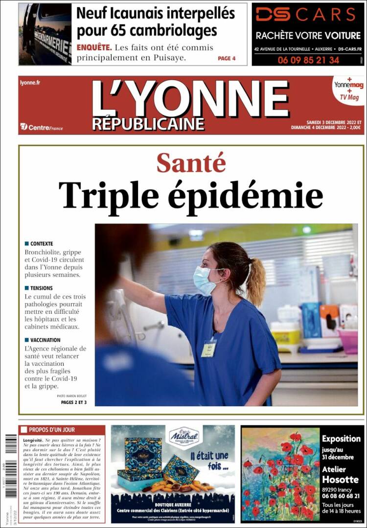 Portada de L'Yonne-Républicaine (France)