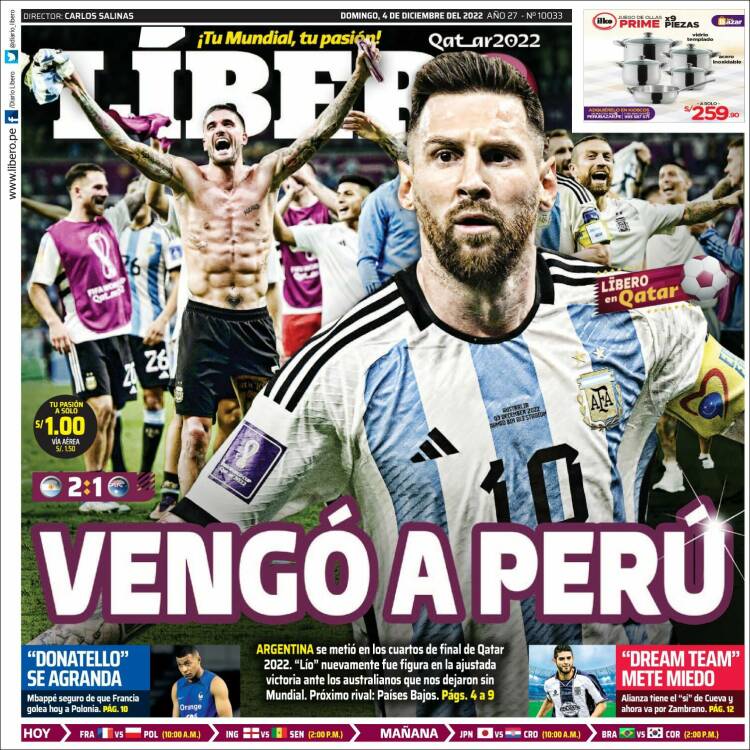 Portada de Líbero (Peru)