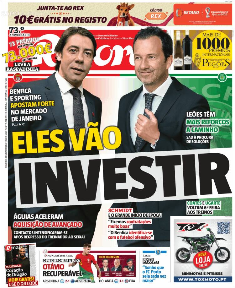 Portada de Record (Portugal)
