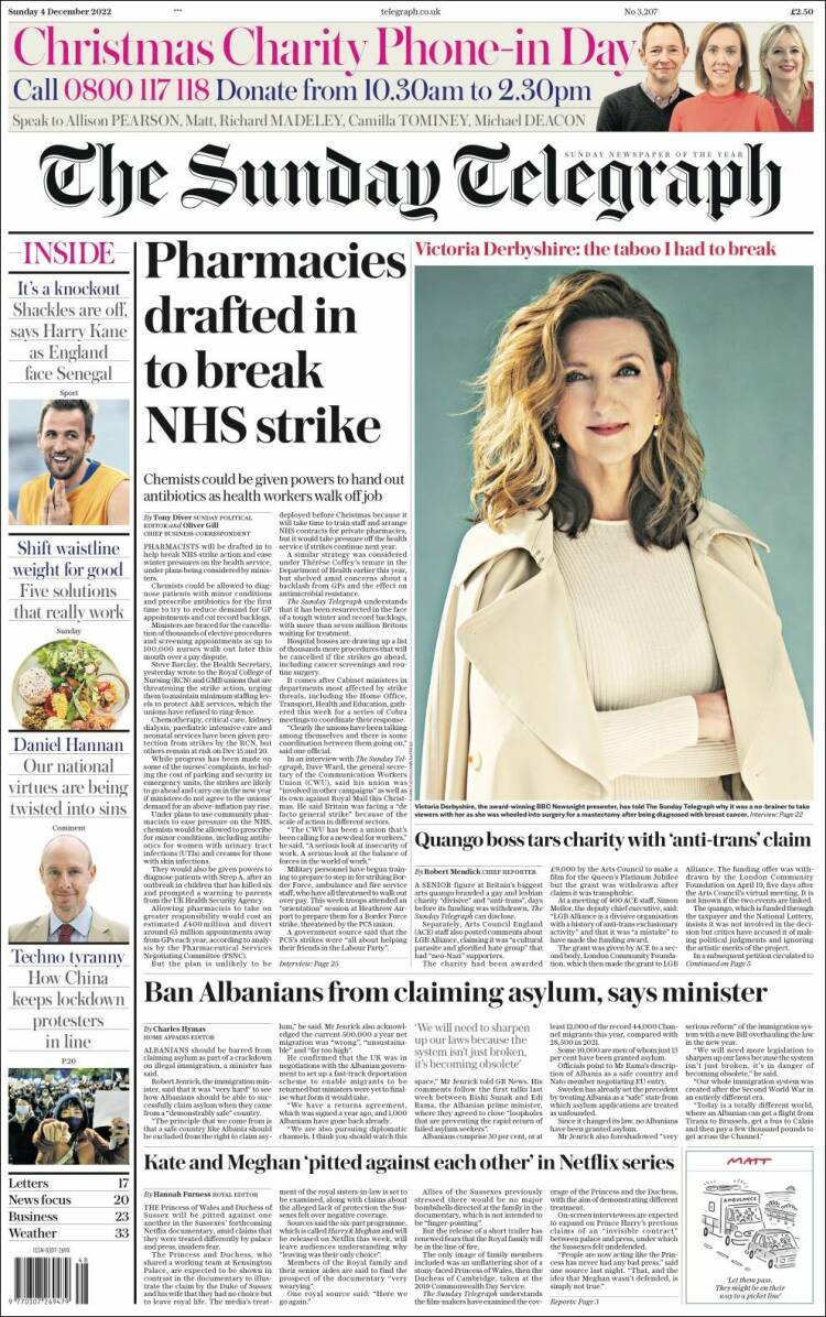 Portada de Daily Telegraph (United Kingdom)