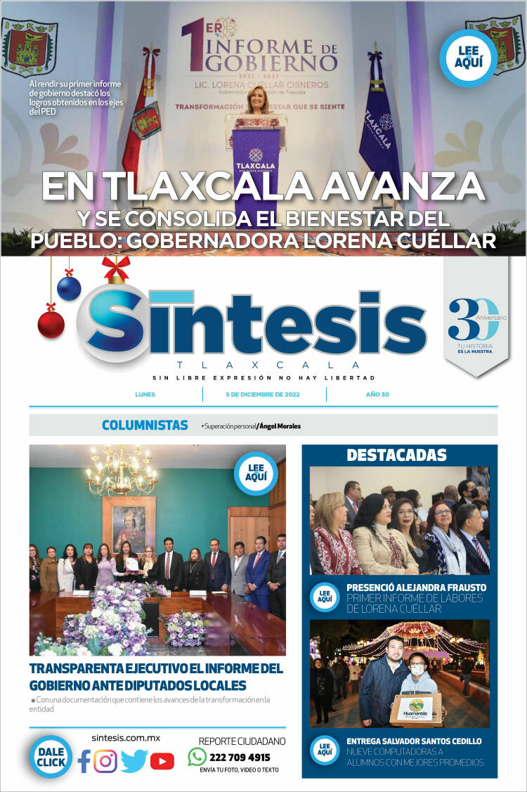 Portada de Síntesis de Tlaxcala (México)