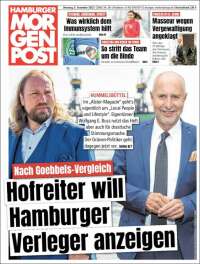 Portada de Hamburger Morgenpost  (Allemagne)