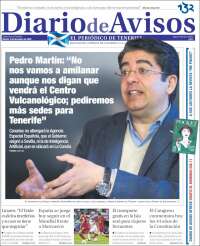 Portada de Diarios de Avisos (España)