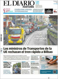 Portada de El Diario Montañés (España)