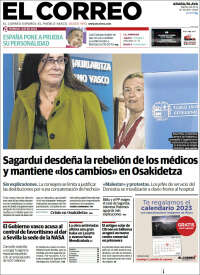 Portada de El Correo - Álava (España)