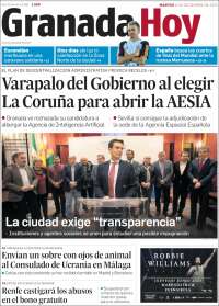 Portada de Granada Hoy (España)