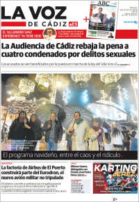 Portada de La Voz de Cádiz (España)