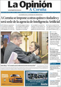 Portada de La Opinión de A Coruña (España)