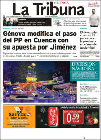 Portada de La Tribuna de Cuenca (España)