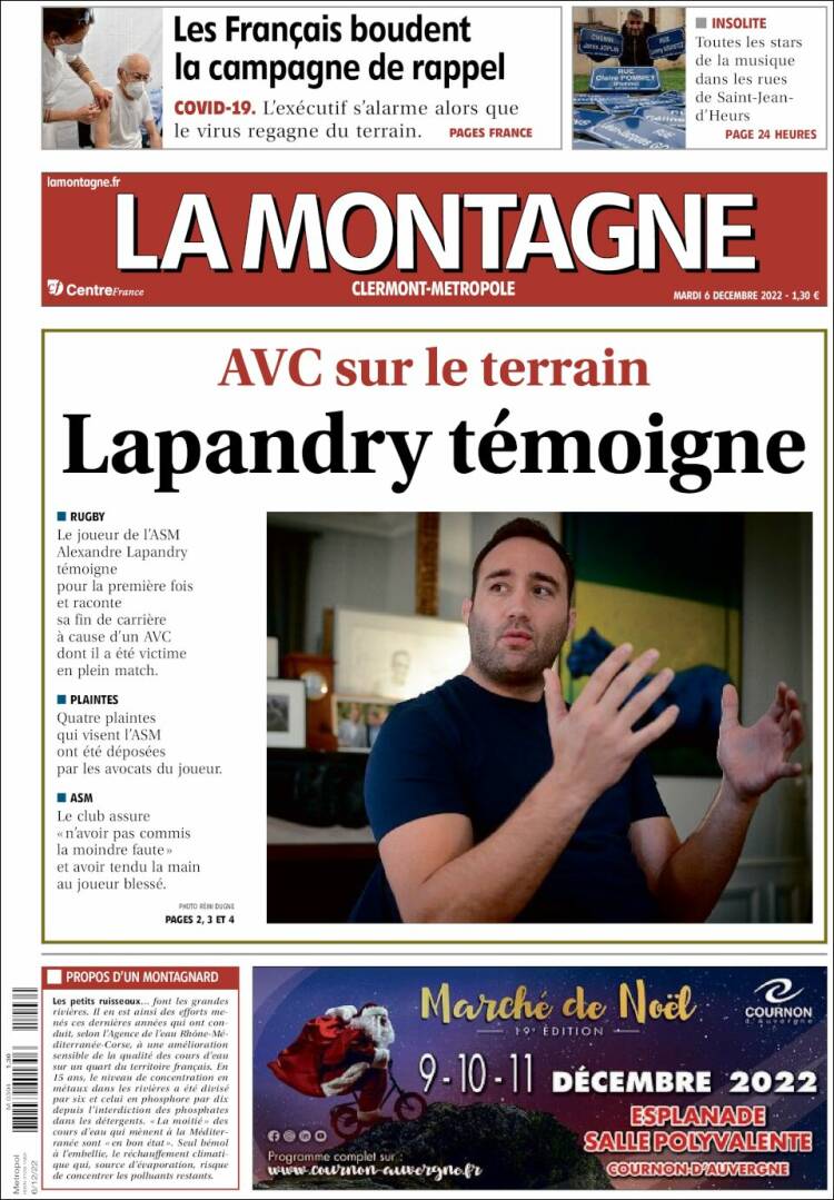 Portada de La Montagne (Francia)