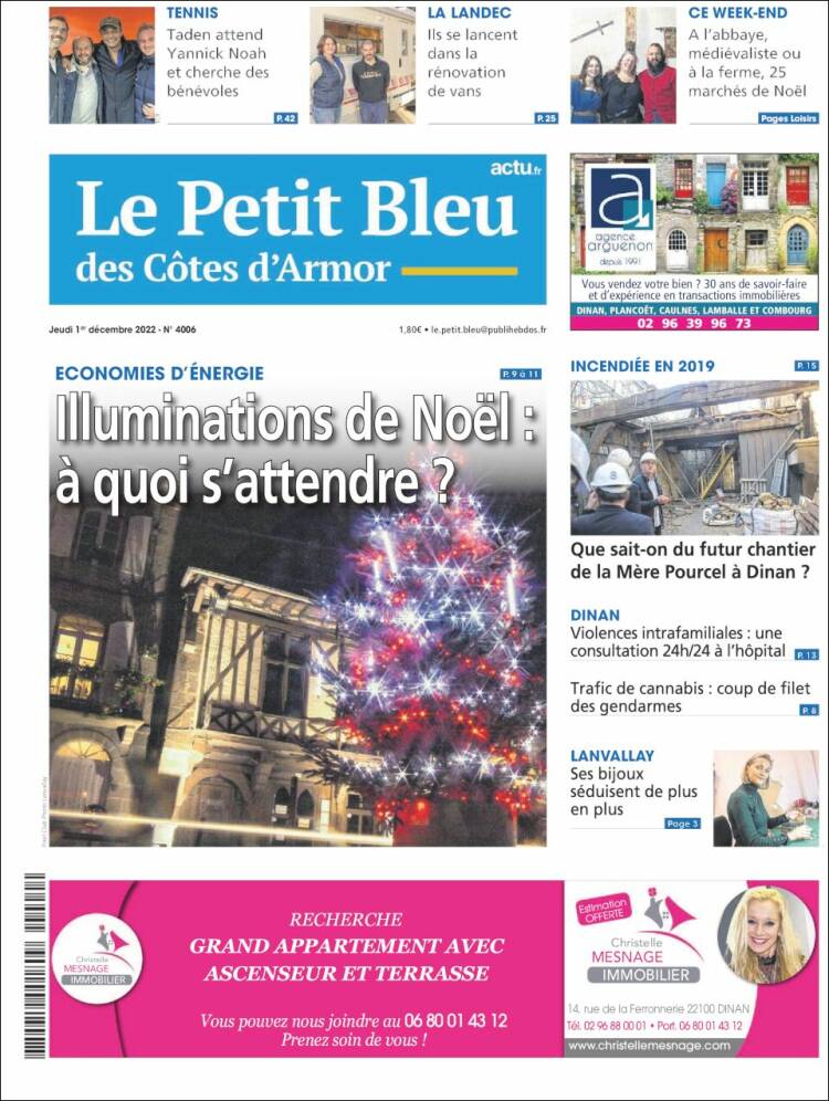 Portada de Le Petit Bleu (France)