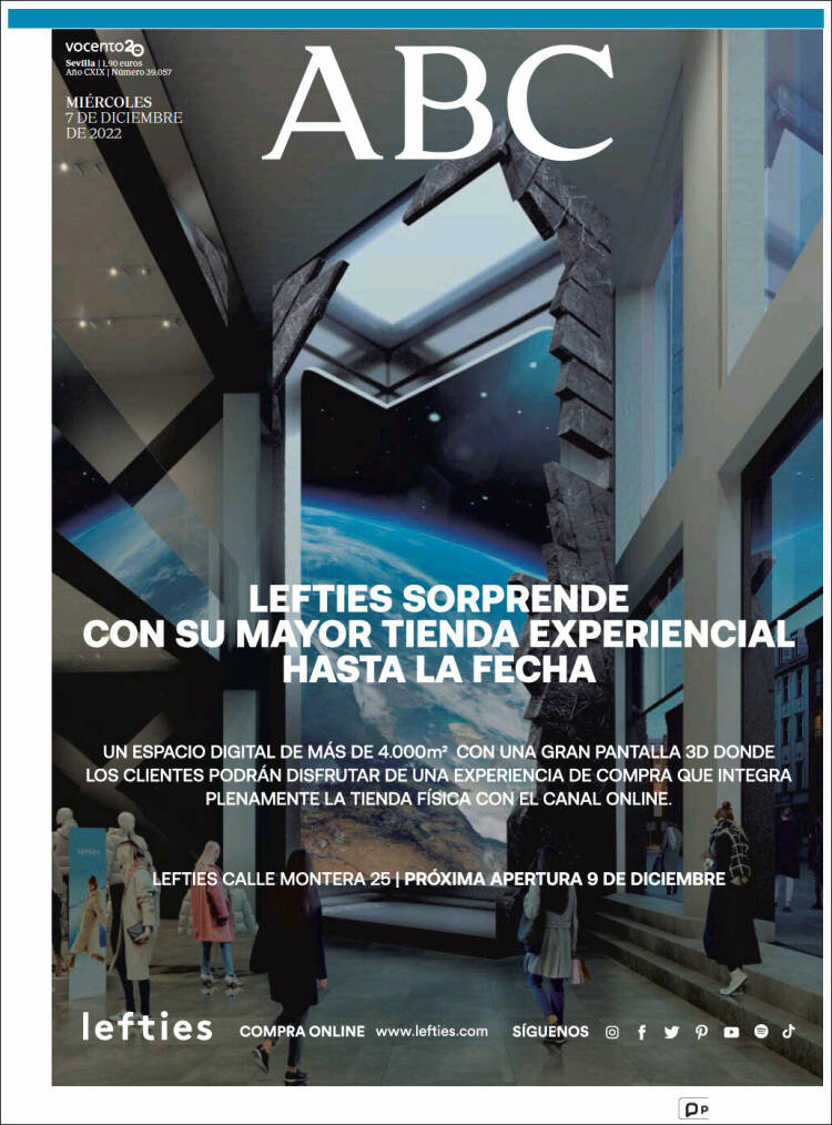 Portada de ABC - Sevilla (Espa&ntilde;a)