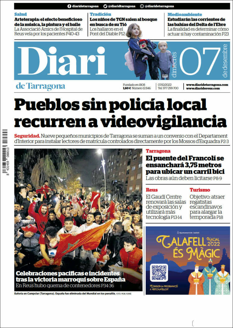 Portada de Diari de Tarragona (Espa&ntilde;a)