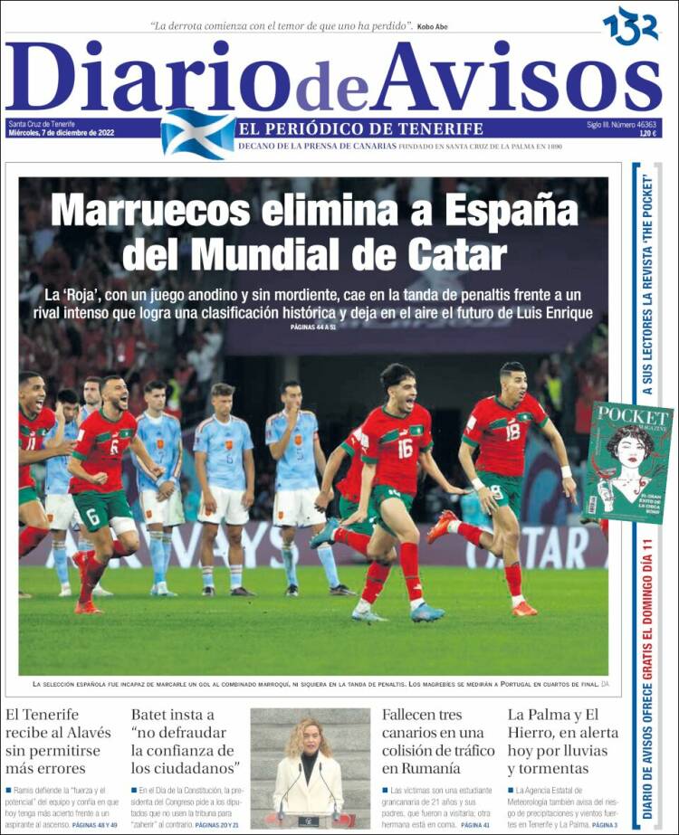 Portada de Diarios de Avisos (Espa&ntilde;a)