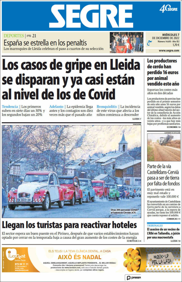 Portada de Segre  (Espa&ntilde;a)