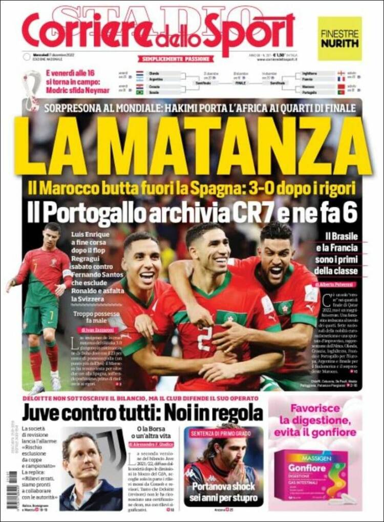 Portada de Corriere dello Sport (Italia)