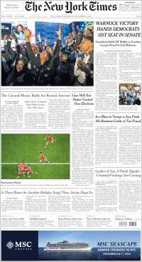 Portada de New York Times (USA)