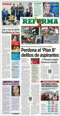 Portada de Reforma (México)