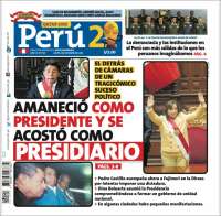 Portada de Perú 21 (Perú)