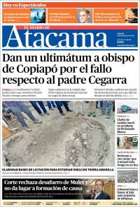 Portada de Diario de Atacama (Chile)