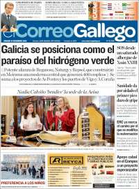 Portada de El Correo Gallego (Espa&ntilde;a)