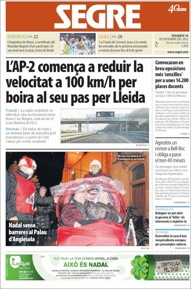 Portada de Segre (Espa&ntilde;a)