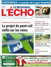 Portada de L'Echo de la Haute-Vienne (Francia)