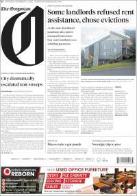 Portada de The Oregonian (USA)