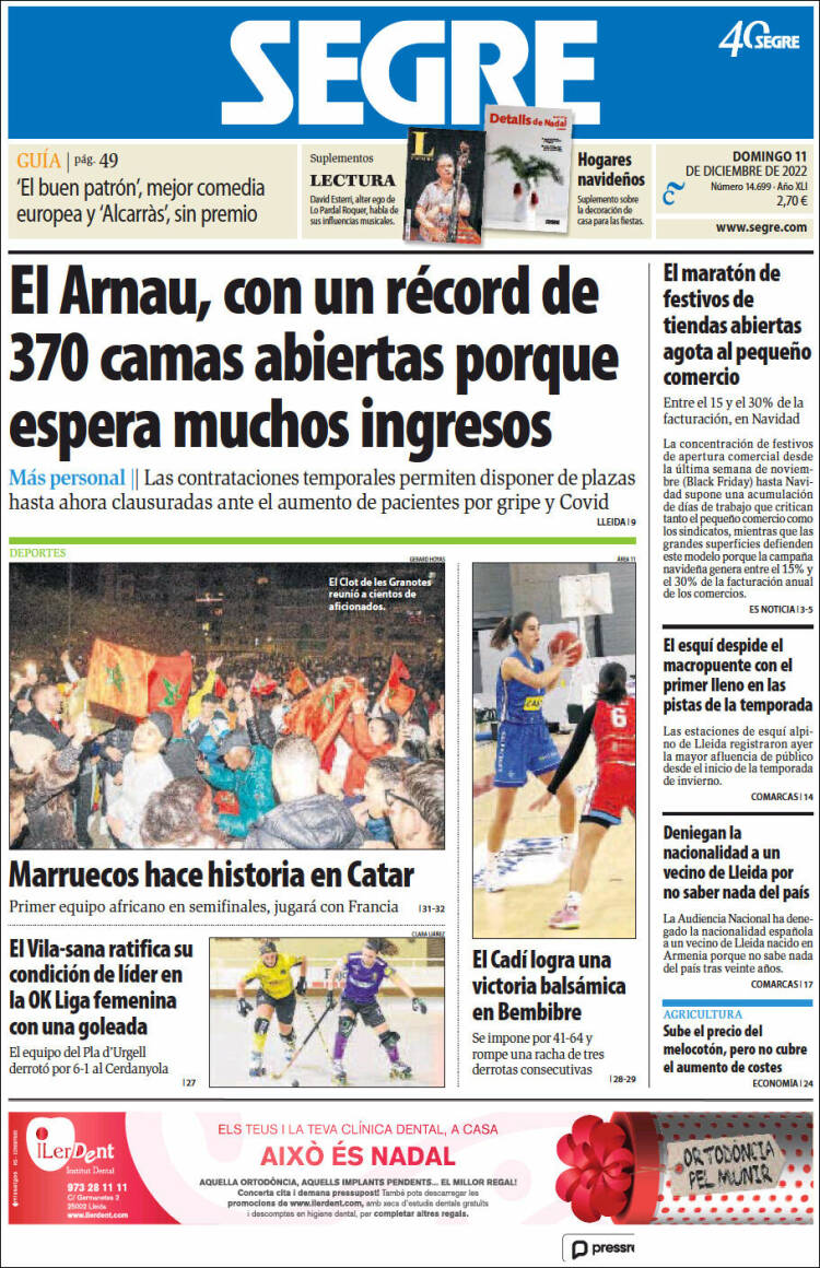 Portada de Segre  (Espa&ntilde;a)