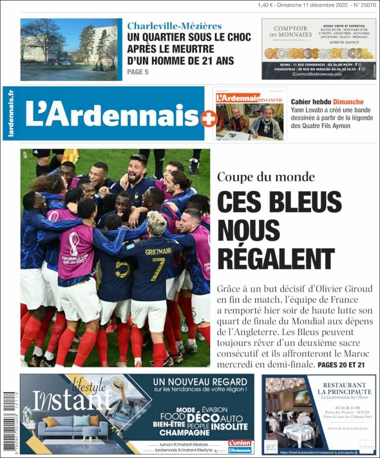 Portada de L'Ardenais (Francia)