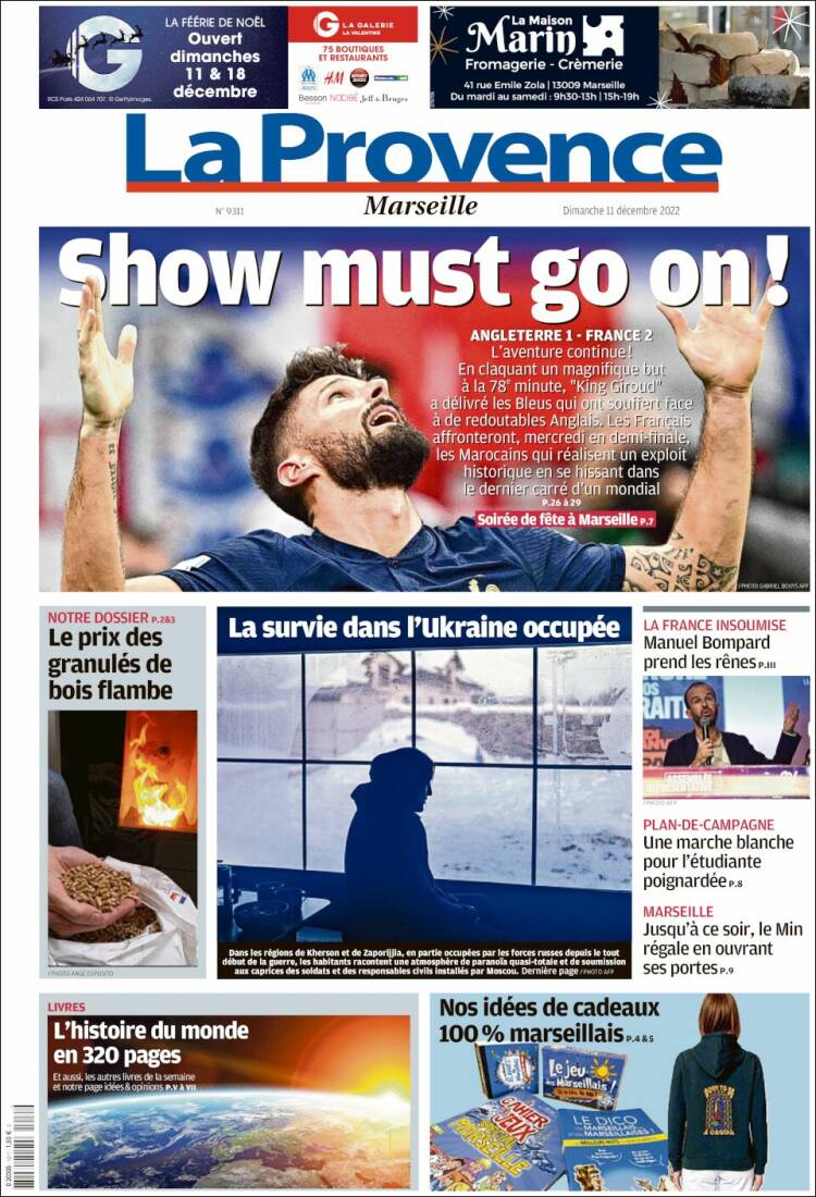 Portada de La Provence (Francia)