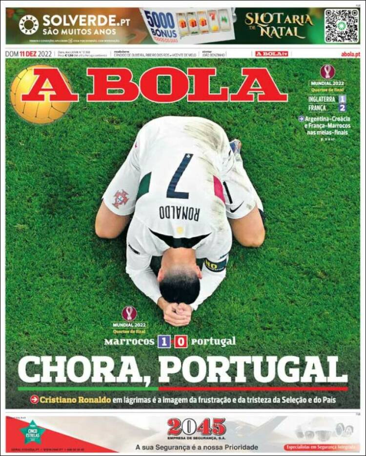 Portada de A Bola (Portugal)