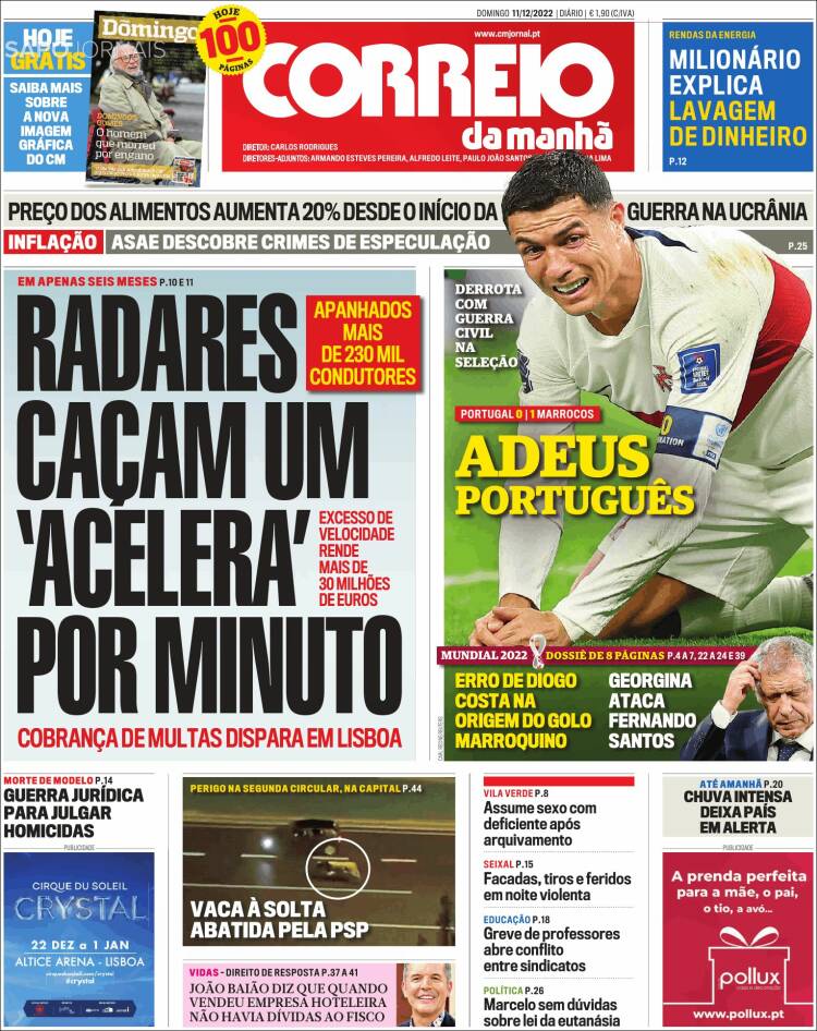 Portada de Correio da Manhã (Portugal)