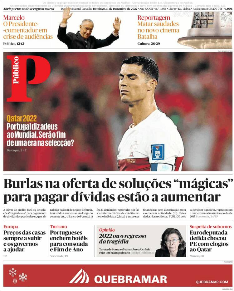 Portada de Público (Portugal)