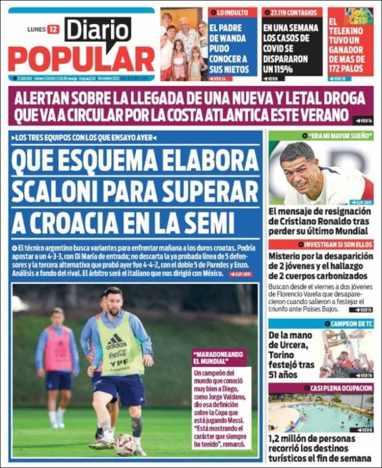 Portada de Diario Popular (Argentina)