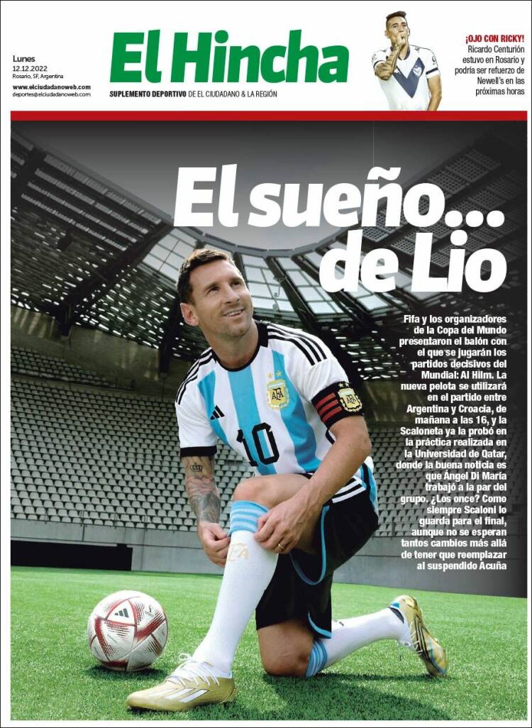 Portada de El Hincha (Argentina)