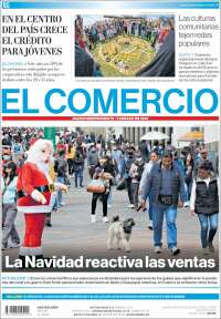 Portada de El Comercio (Ecuador)