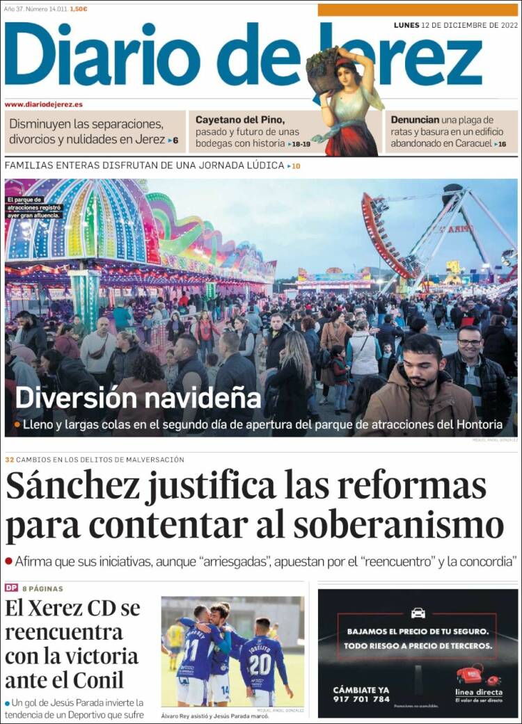 Portada de Diario de Jerez (Espa&ntilde;a)
