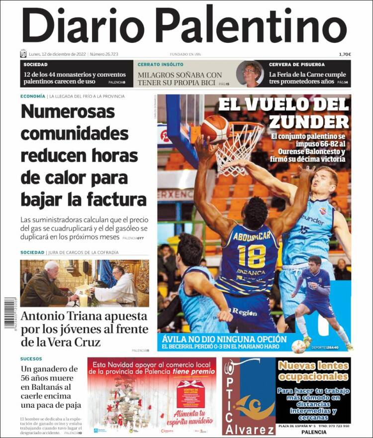 Portada de Diario Palentino (Espa&ntilde;a)