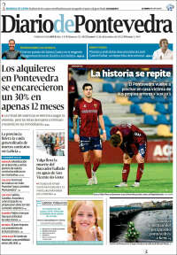 Portada de Diario de Pontevedra (Espa&ntilde;a)
