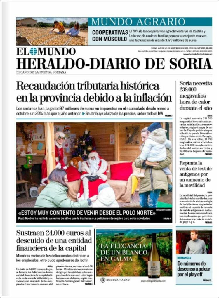 Portada de Diario de Soria (Espa&ntilde;a)