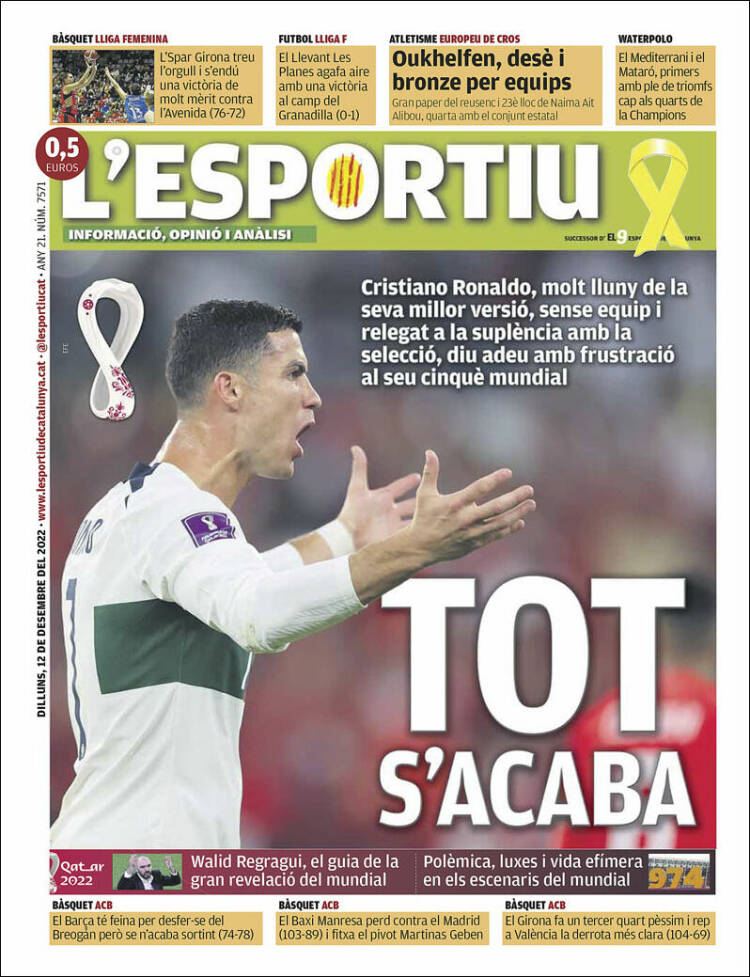 Portada de L'Esportiu (Espa&ntilde;a)