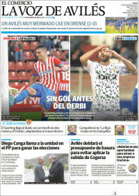 Portada de El Comercio - Avilés (Espa&ntilde;a)